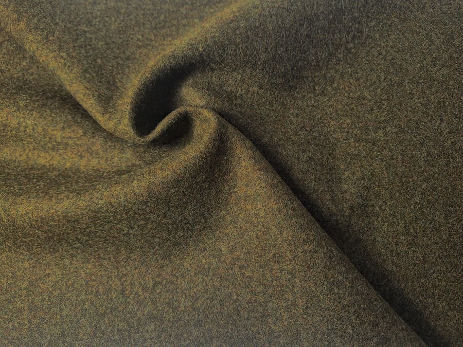 Sukno wełna khaki melanż 660 gr/mb Sukno wełna khaki melanż 660 gr/mb