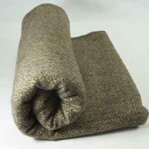 Koc wełniany – romby/obszycie brązowe 140 x 180 cm – 100% wełna (1kg) Koc wełniany - romby/obszycie brązowe 140 x 180 cm - 100% wełna (1kg)